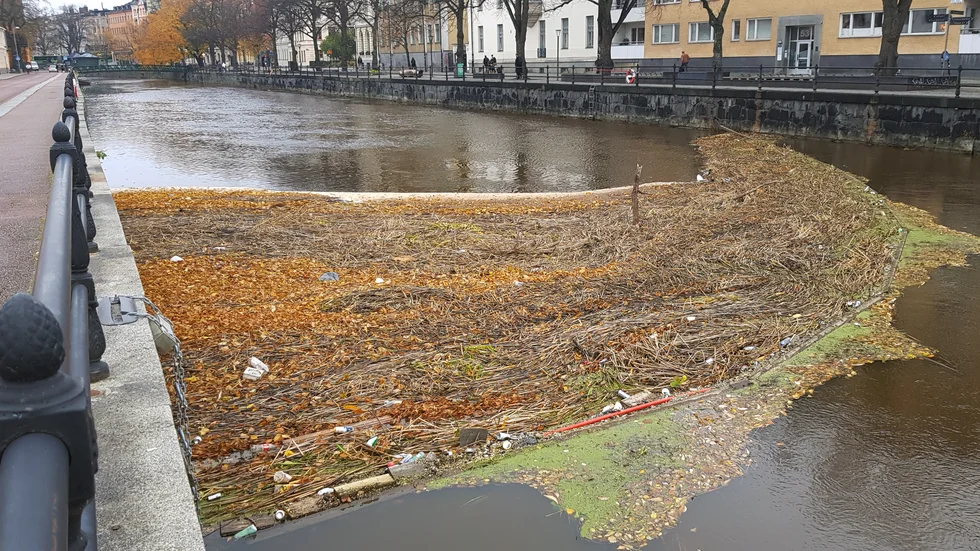Den djupläns som placerades i Fyrisån i somras samlade in över 4 000 skräpartiklar.
