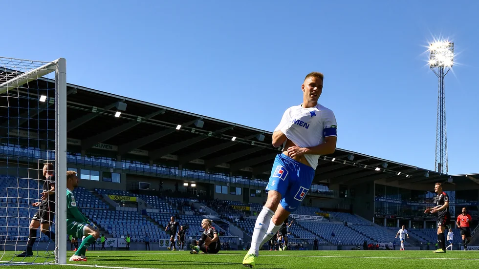 Christoffer Nyman satte det viktiga målet som gav premiären tre poäng för IFK.