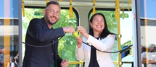 Nu rullar Linköpings första elbussar