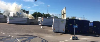 Brand på Retuna Återvinningscentral