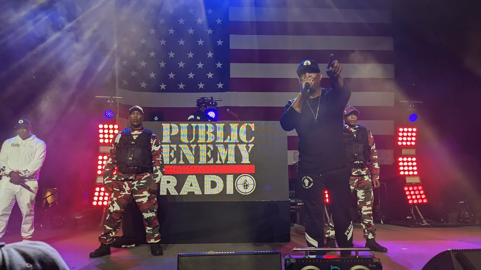 Chuck D uppträdde för att stötta Bernie Sanders, sedan utbröt kaos. Som nu visar sig vara fejkat. Arkivbild.