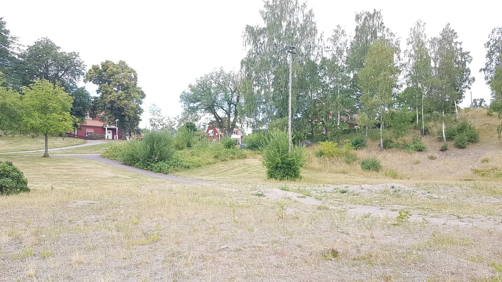 Här i Sandtaget ges nu rätt att bygga flervåningshus. Detaljplanen för området har vunnit laga kraft.