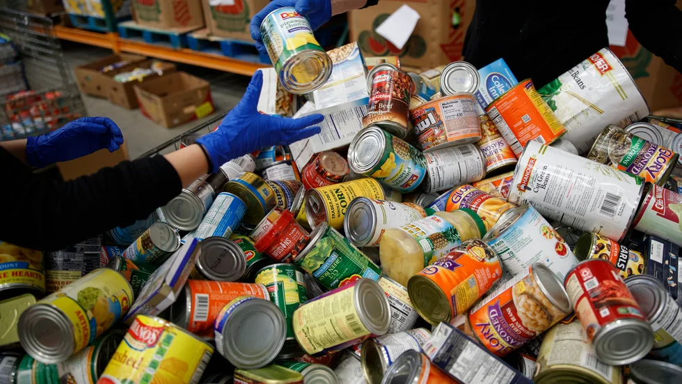 I Storbritannien finns organisationer som skänker mat till behövande, så kallade food banks. Arkivbild.