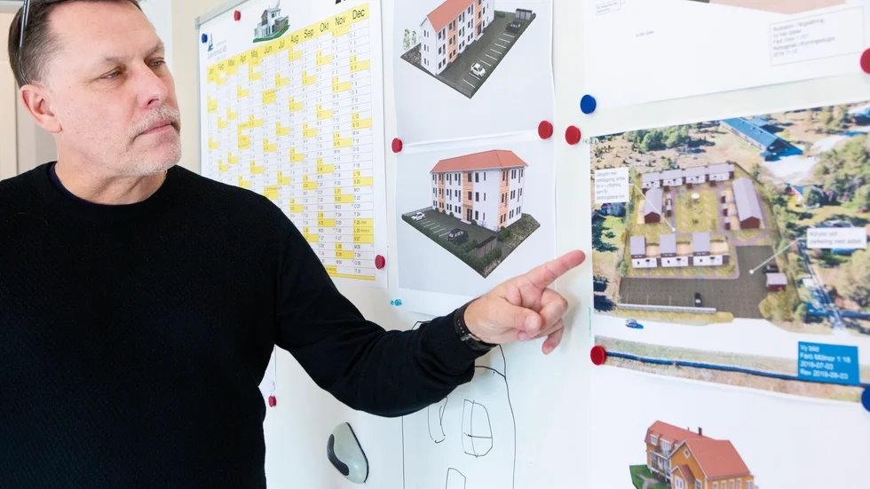 "Det finns ett stort intresse att köpa bostadsrätter på Fårö, både bland Fåröbor och fastlänningar", säger Sören Ruthström. Man planerar just nu att bygga tolv bostadsrätter där Fåröhus ligger i dag. 