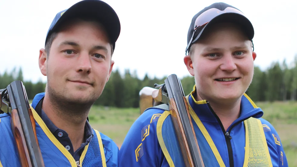 Oppundas skyttar Gustav Pettersson och Edvin Moberg missade båda finalen i årets Skeet-SM.