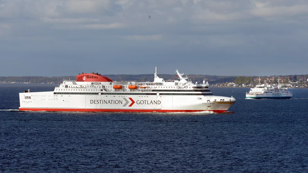 I går stävade M/S Gotland fram i ett soligt Öresund på provtur från varvet i Landskrona. När hon kommer till Gotland är ännu oklart.