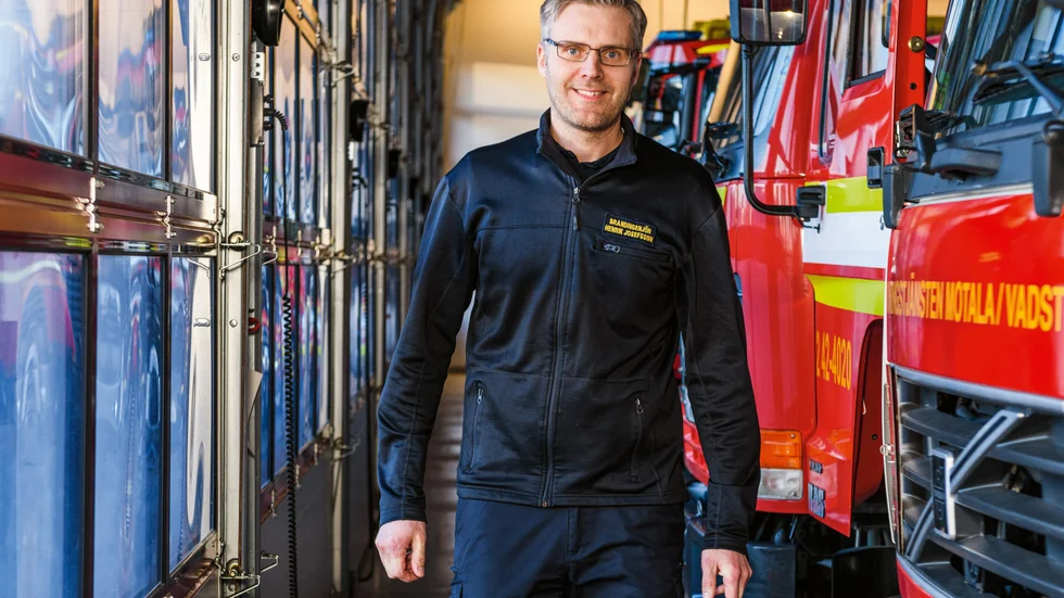 Brandingenjör Henrik Josefsson.