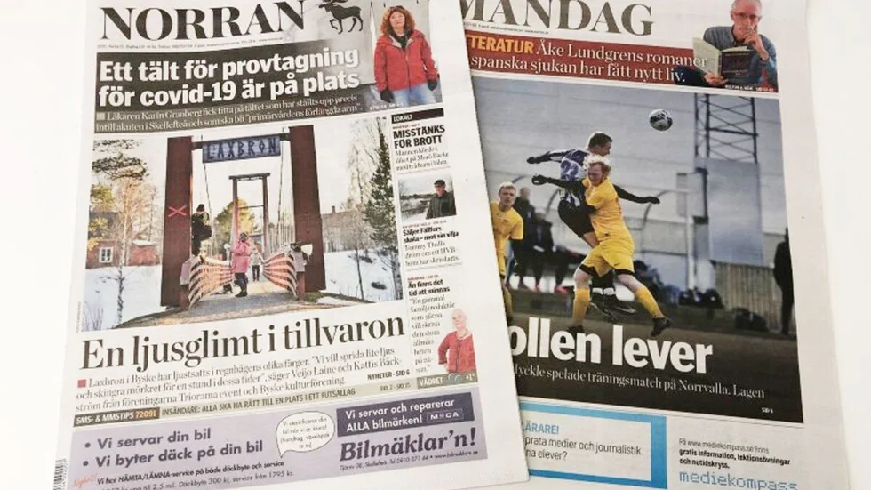 Fram till 20 april såg Norran ut så här. En av förändringarna 21 april är att två delar blir en.