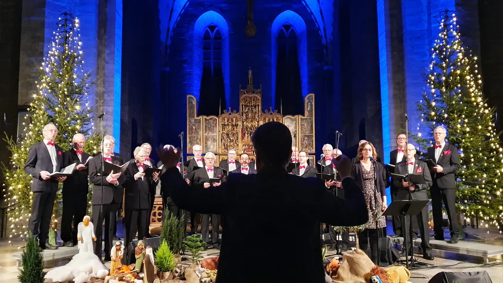 Förra året höll Cantuskören sin traditionsenliga julkonsert kvällen den 23 december. Nu siktar de mot julen 2021.