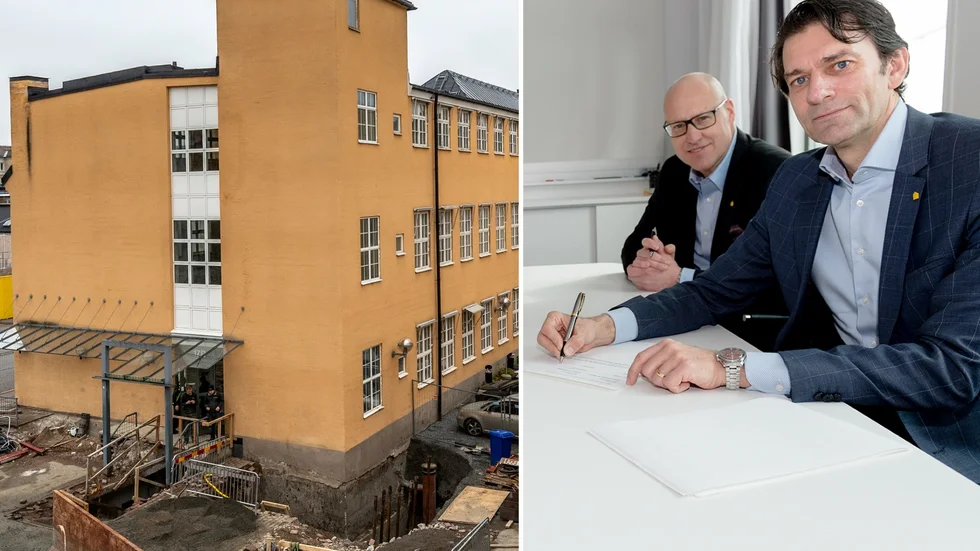 Bonnier Fastigheter har köpt Cykelfabriken i Uppsala. Nyligen skrev företagets vd Tomas Hermansson på kontraktet tillsammans med transaktionsansvariga 
Björn Boestad.