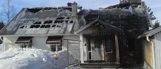 Villa i Arvidsjaur totalförstörd i brand
