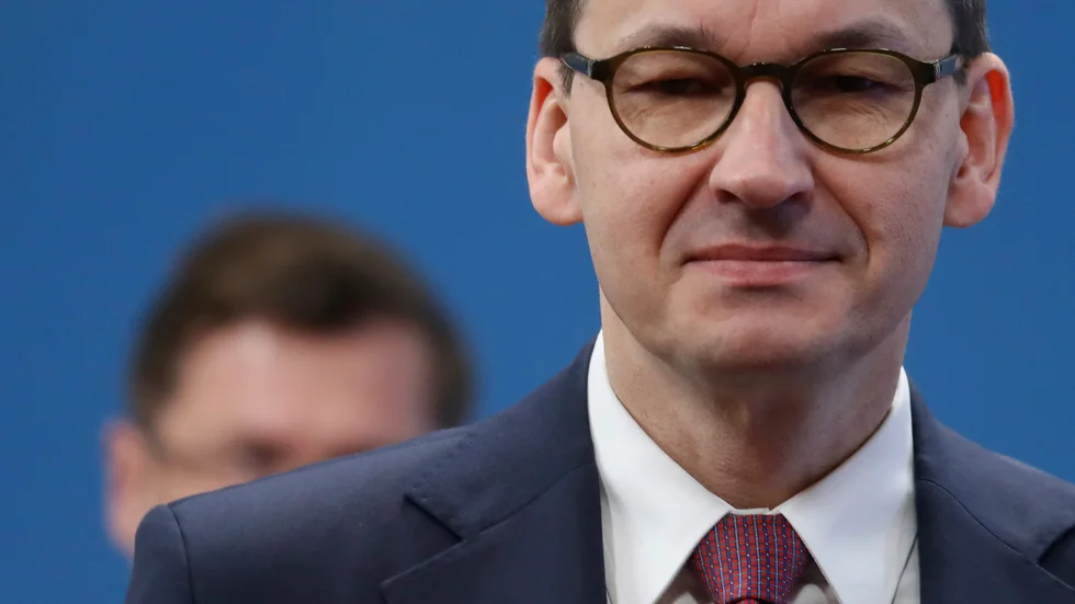 Polens premiärminister Mateusz Morawiecki. Arkivbild.