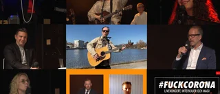 #fuckcorona bjöd på sång, musik handsprit och hopp