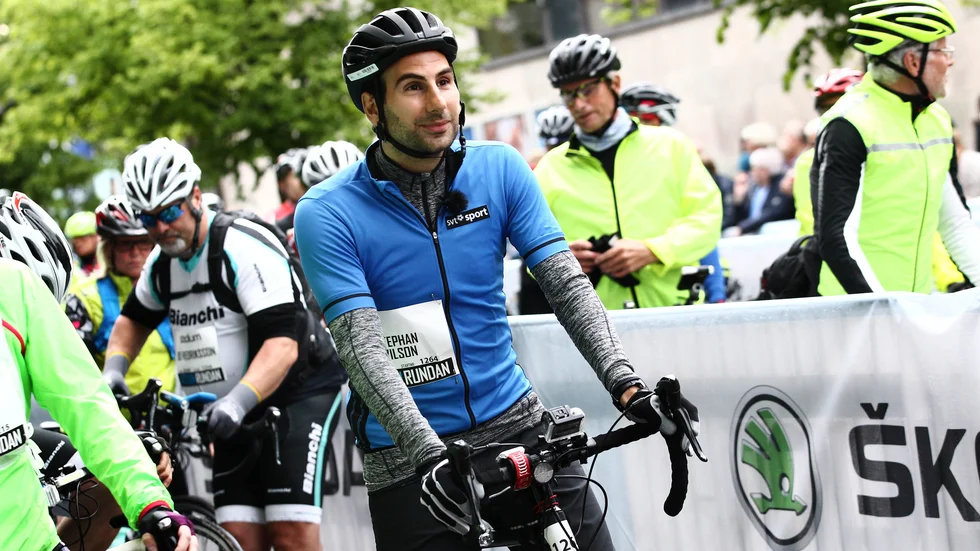 Programledaren Stephan Wilson ger ut ett antal träningsljudböcker. 2017 körde han cykelloppet Vätternrundan. Arkivbild.