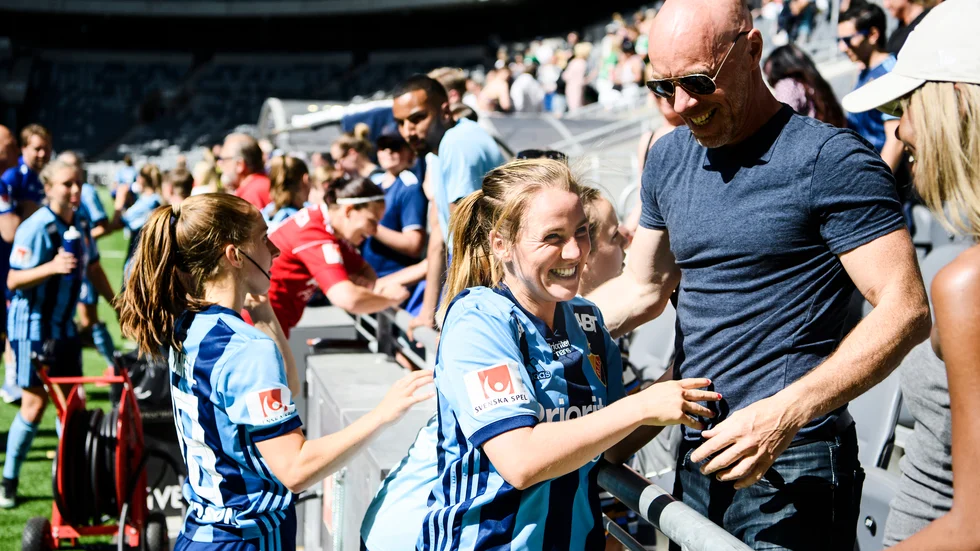 Irma Helin efter en allsvensk match med Djurgården 2018. Arkivbild.