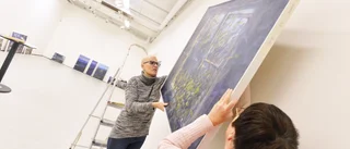 I en blå bildvärld – Lennart Holmbom från Luleå ställer ut på Nordanå 
