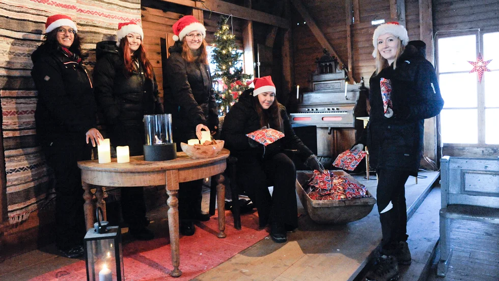 Bygdsiljums festkommité från vänster: Cecilia Forsgren, Elina Marklund, Melina Söderström, Johanna Törrissen, Angelica Lindmark. Saknas på bild: Nathalie Thörngren.
