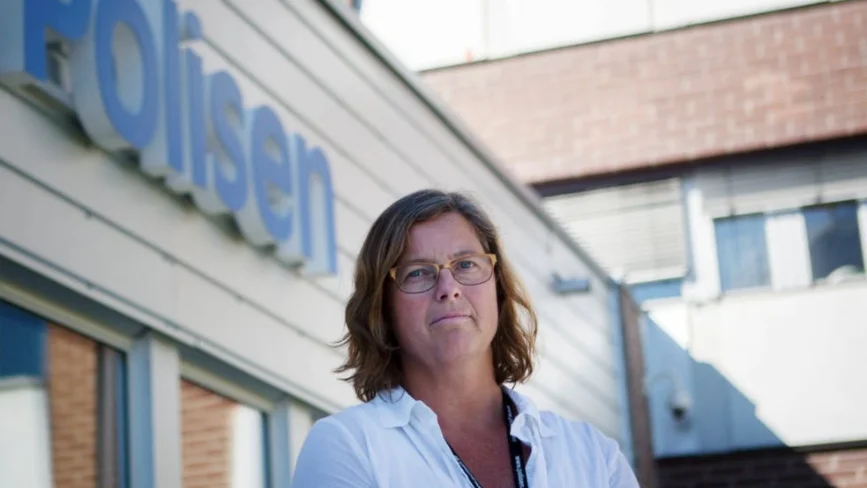 Elisabet Gladh Karlsson är gruppchef för gruppen Brott i nära relation i Umeå. Den nya satsningen är ett välkommet tillskott för polisverksamheten i Umeå. Foto: Rebecka Uhlin. 