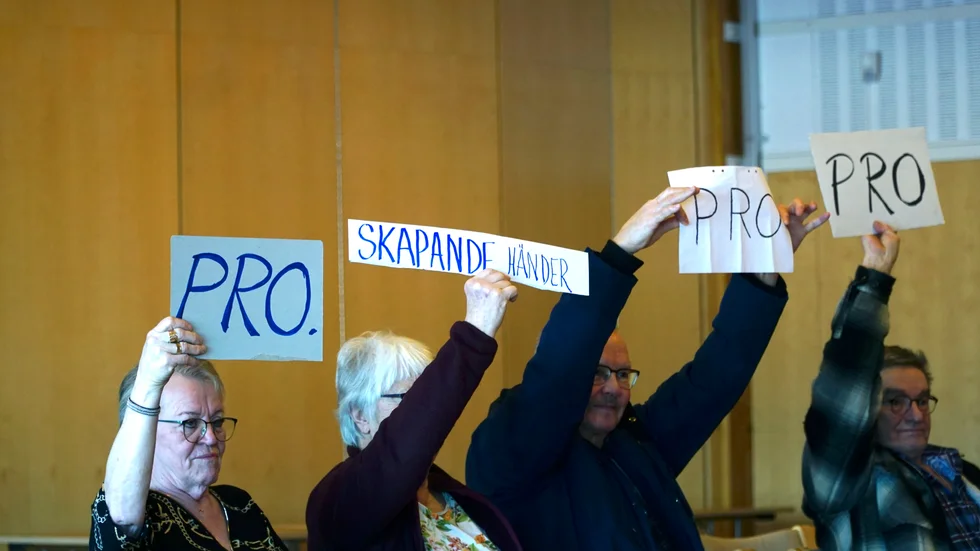 PRO och Skapande händer, två föreningar som använder sig av lokaler på Nomadskolan.