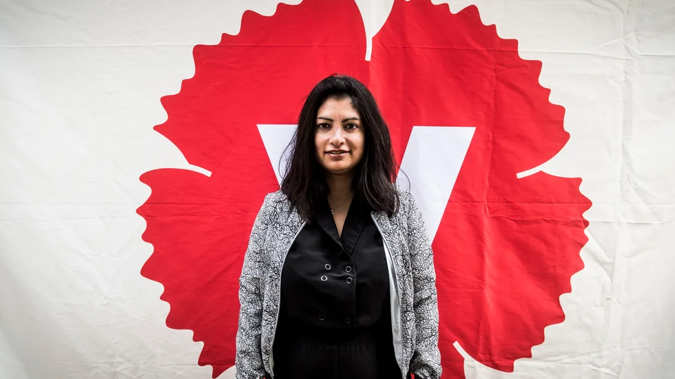 Nooshi Dadgostar var vice ordförande i Vänsterpartiet då Jonas Sjöstedt var partiledare. 