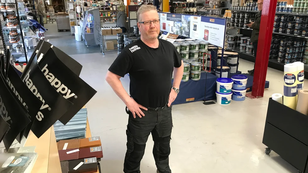 Barkmans Färg gick 2017 med i färg- och interiörkedjan Happy Homes. – Det blev ett jättelyft för oss, säger delägaren Tommy Bernergård.