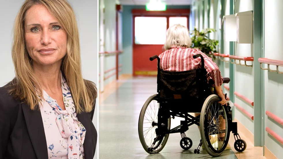 Mia Gustafsson från äldreförvaltningen ber anhöriga att inte ta ut sina äldre från äldreboenden. "Försök härda ut, det blir bättre".  