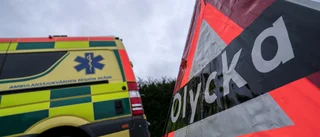 En person till sjukhus efter trafikolycka