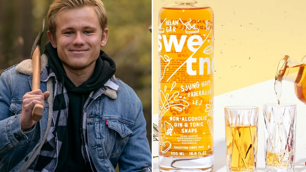 Anton Askenström är en av grundarna till företaget Swedish Tonic, som nu släpper en alkoholfri snaps.
