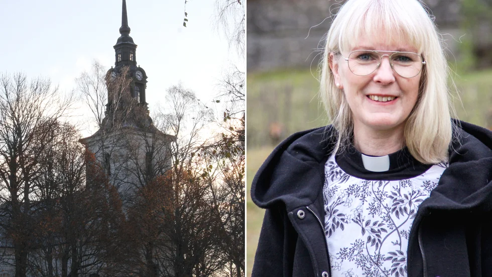 "Vi försöker hitta nya sätt att vara kyrka i dessa tider där folk behöver vara isolerade från varandra", säger kyrkoherden Katarina Björklund i Västerlövsta församling.