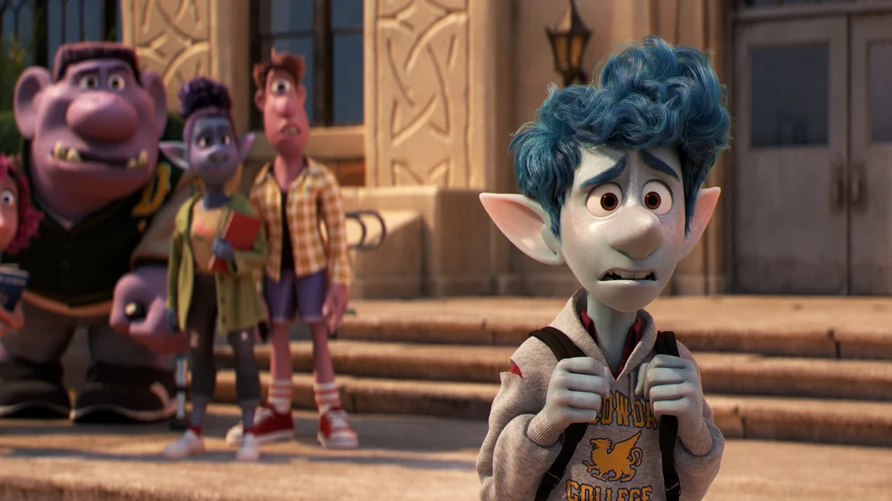 Disneyfilmen "Framåt" ligger åter etta på biotoppen. Pressbild.