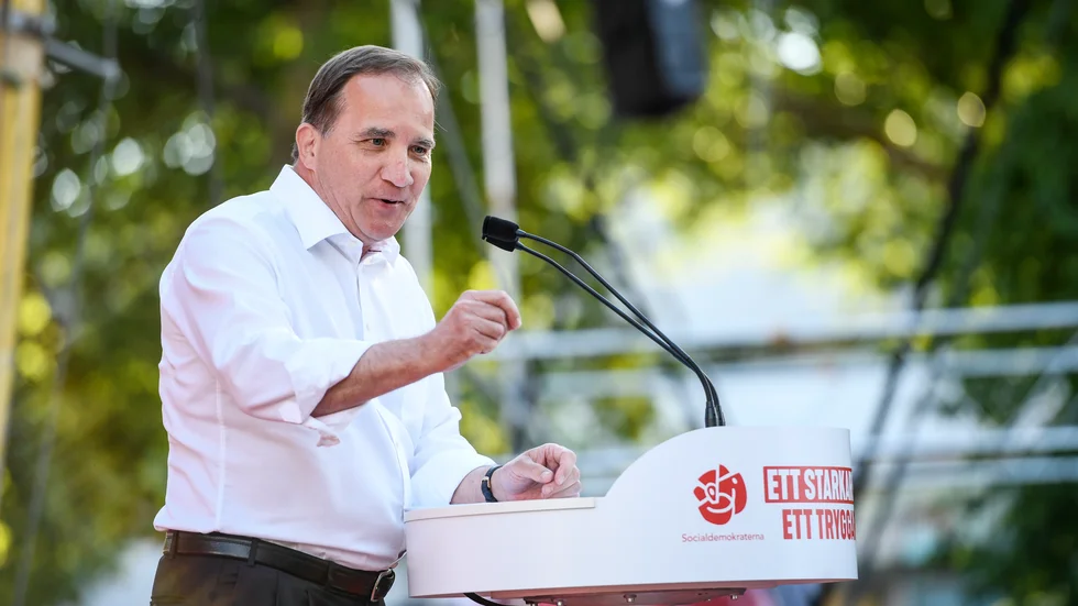 Stefan Löfven i Almedalen.