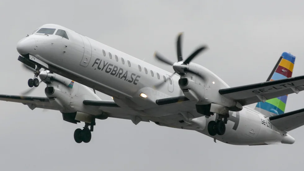 Ett flyg mellan Bromma och Visby fick vända om under måndagsförmiddagen.