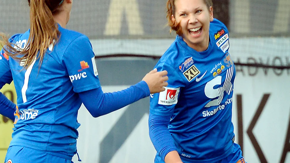Annina Wede, tidigare i Sunnanå, fick jubla fyra gånger om mot Kågedalen. 