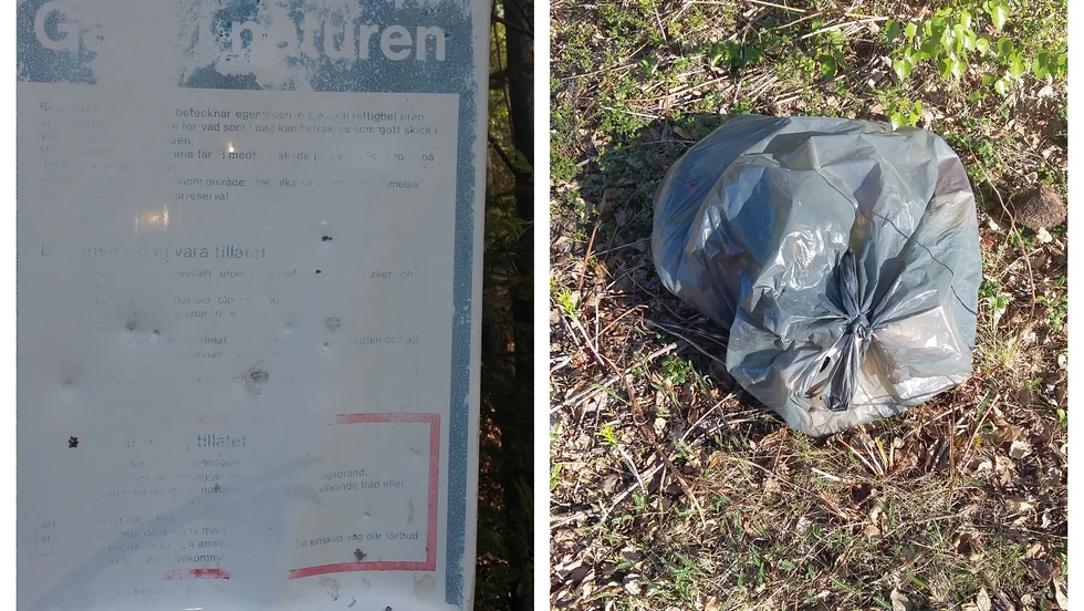Nog för att skyltarna är otydliga men nog borde folk förstå att man inte dumpar sitt skräp i naturen, skriver Anki Flygare-Nilsson.