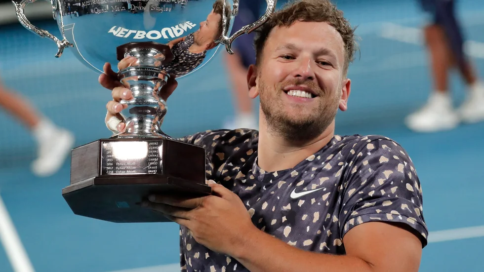 Dylan Alcott vann US Open 2018. Världsettan riktar nu kraftig kritik mot arrangören när han stängs ute. Arkivbild.