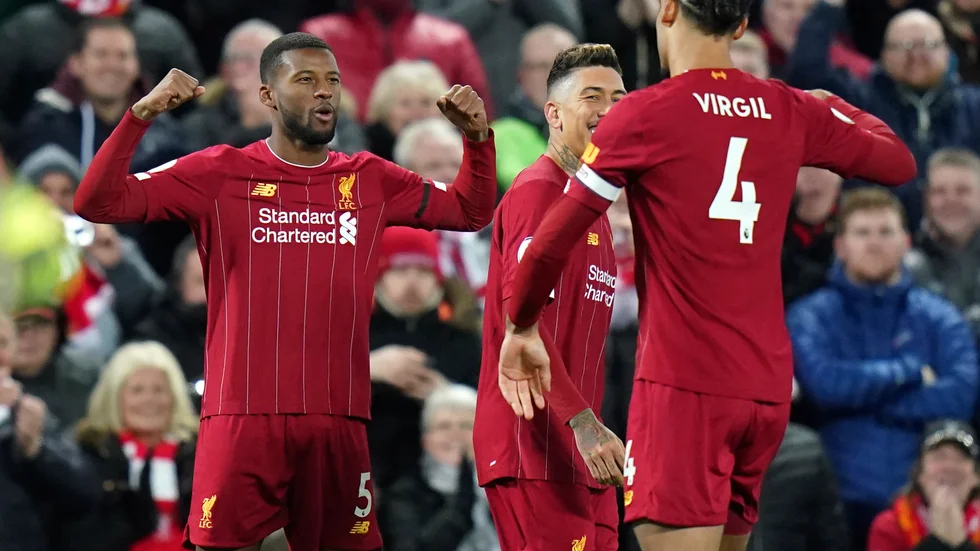 Liverpool kan säkra ligatiteln redan om två omgångar. Den första på 30 år. Arkivbild.