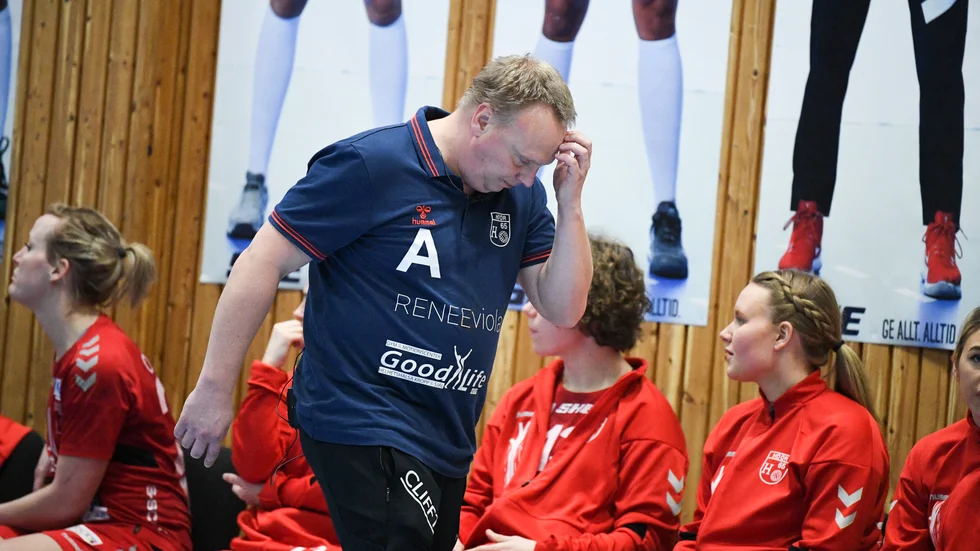 Ola Månsson, tränare i H65 Höör, hade hoppats på en plats i Champions League. Arkivbild.