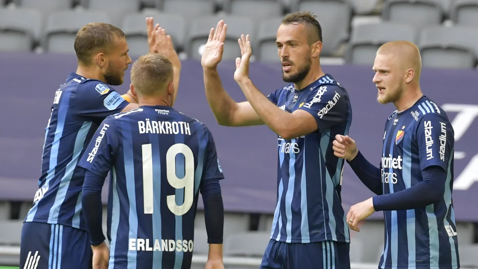 Emir Kujovic gjorde Djurgårdens enda mål i 1–2-förlusten mot Örebro.