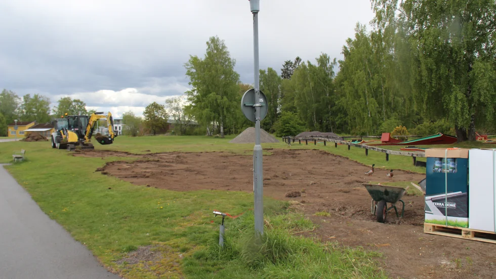 Bygget påbörjades under den här veckan och kommer att ta cirka tio veckor.