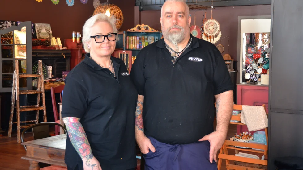 "En gammal dröm" säger Veronica Persson, med Robert Persson, om satsningen på företaget.