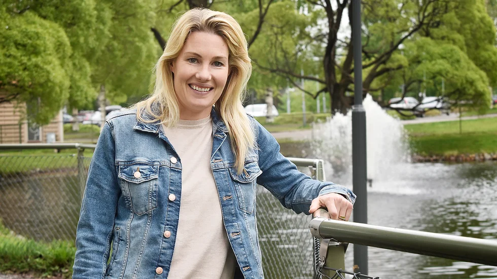 Hanna Marklund inför VM-uppdraget i Frankrike. 