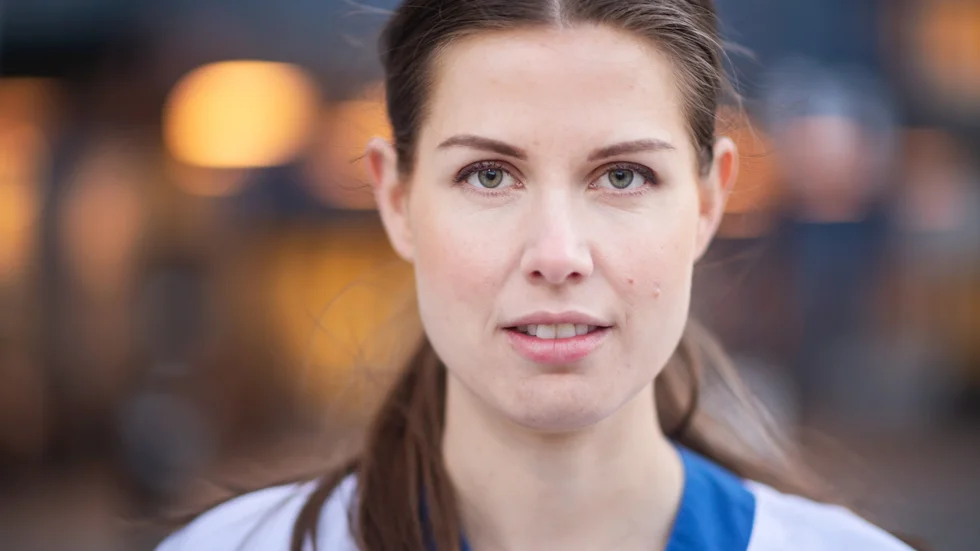 Sofia Lindström, specialistsjuksköterska vid intensivvården i Uppsala på Akademiska Sjukhuset.