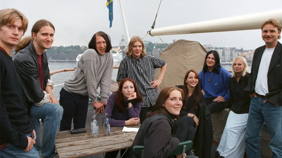 Från vänster: Fr.v. Martin Wikström, Jimmy Backman, Jonatan Lundberg, Lotta Örnryd, Mattias Barthelsson, Veronica Björk, Lotta Högberg, Patrik Johansson, Nina Morin, Christer Engberg.