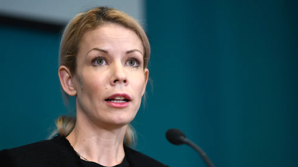 Anna König Jerlmyr (M), finansborgarråd i Stockholm. Bara 20 personer har visat intresse för de evakueringsboenden som staden erbjuder. Arkivbild.