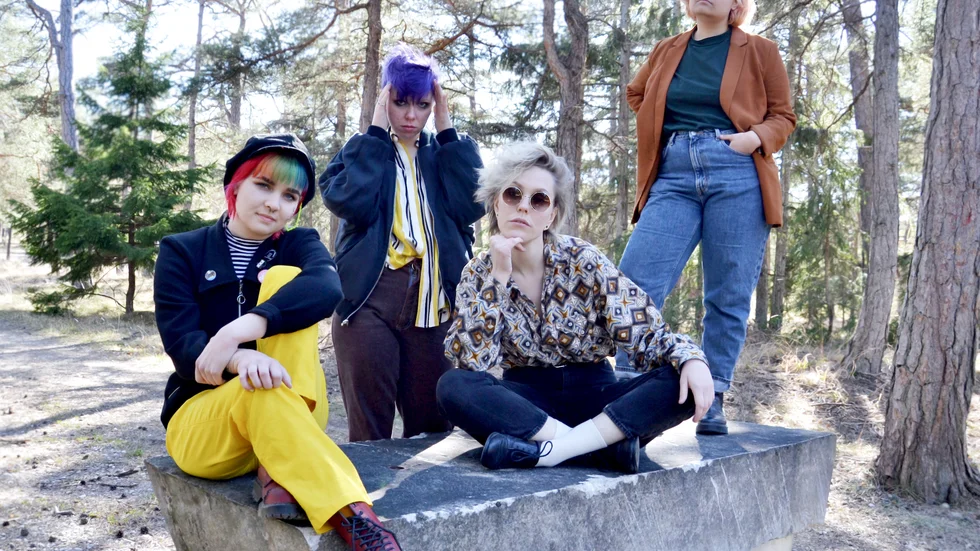 Medusas Fruar: Jasmine Saamel, Ida von Brömssen, Frida Levin och Jasmine Kahn.