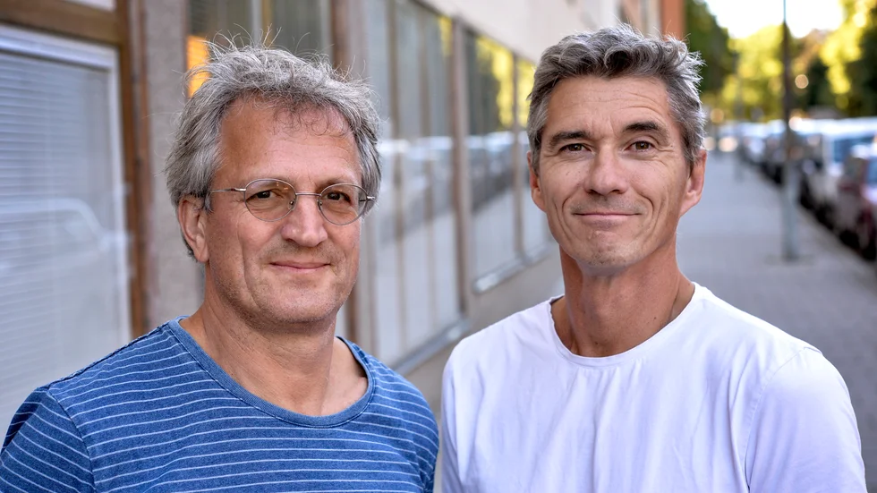 Måns Gahrton och Johan Unenge har skrivit manus till "Eva & Adam" – att vara eller inte vara ihop". Arkivbild.