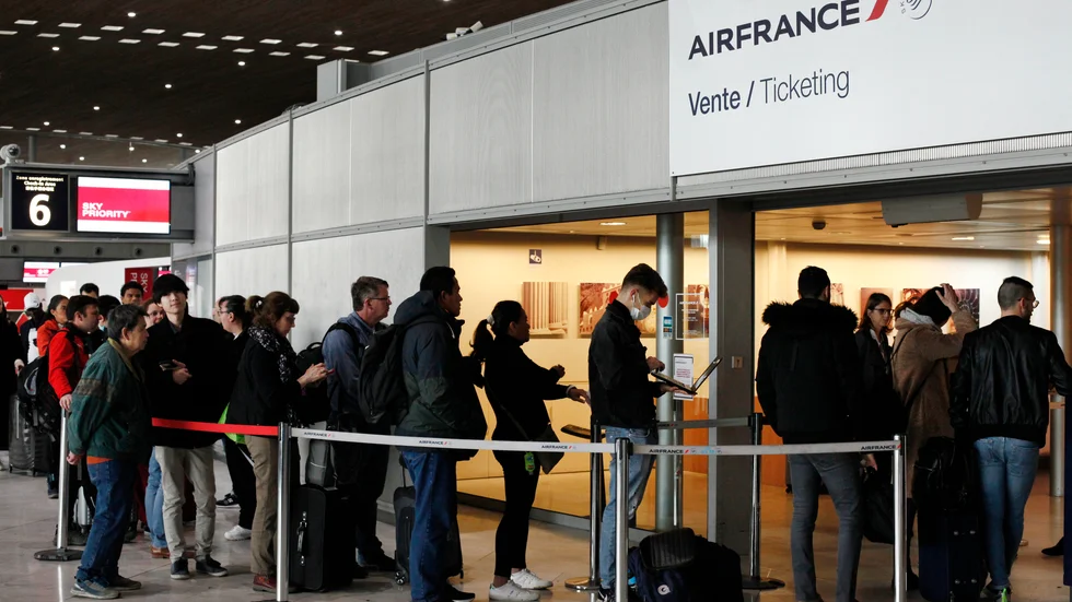 Air France-KLM har liksom resten av flygindustrin drabbats hårt av coronapandemins reserestriktioner och minskade efterfrågan på flygresor. Arkivbild.