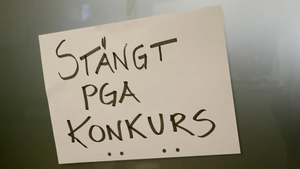 Tiderna med konkurser beräknas att fortsätta enligt kreditupplysningsbolaget Syna.