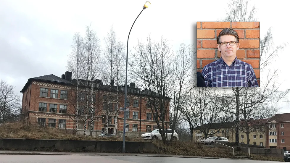 Minst 170 lägenheter tillkommer när ytan vid Slottskolan bebyggs. Henrik Sjölund, bygg- och fastighetsutvecklingschef på Eskilstuna Kommunfastigheter på den infällda bilden.