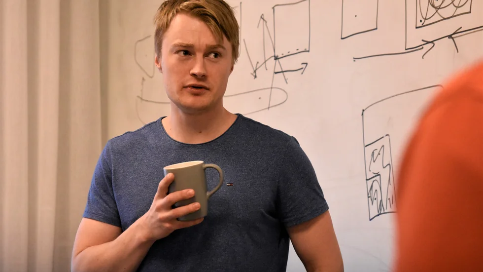 "Det är intressant, men också frustrerande", sa Karl Ekström om helgens rymddataarbete. 